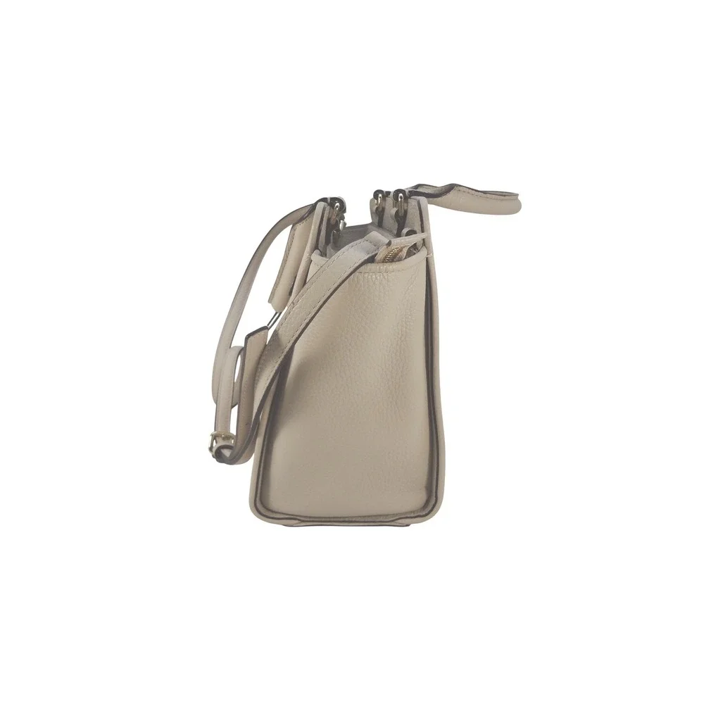 Kate Spade North Court Anton Medium Satchel Bag Ivory Pebble‎ Leather